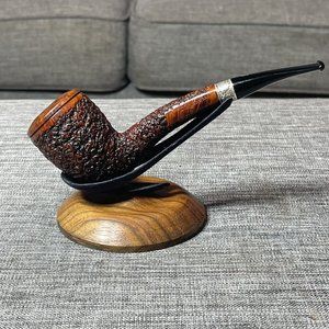 🇮🇹 RARE SER JACOPO PICTA 16 VAN GOGH  ESTATE PIPE RUSTICATED HAWKBILL BILLIARD